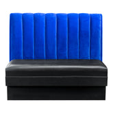 Channel Back Booth - 6" Vertical Channels